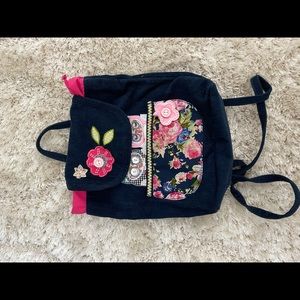 Little navy owl backpack